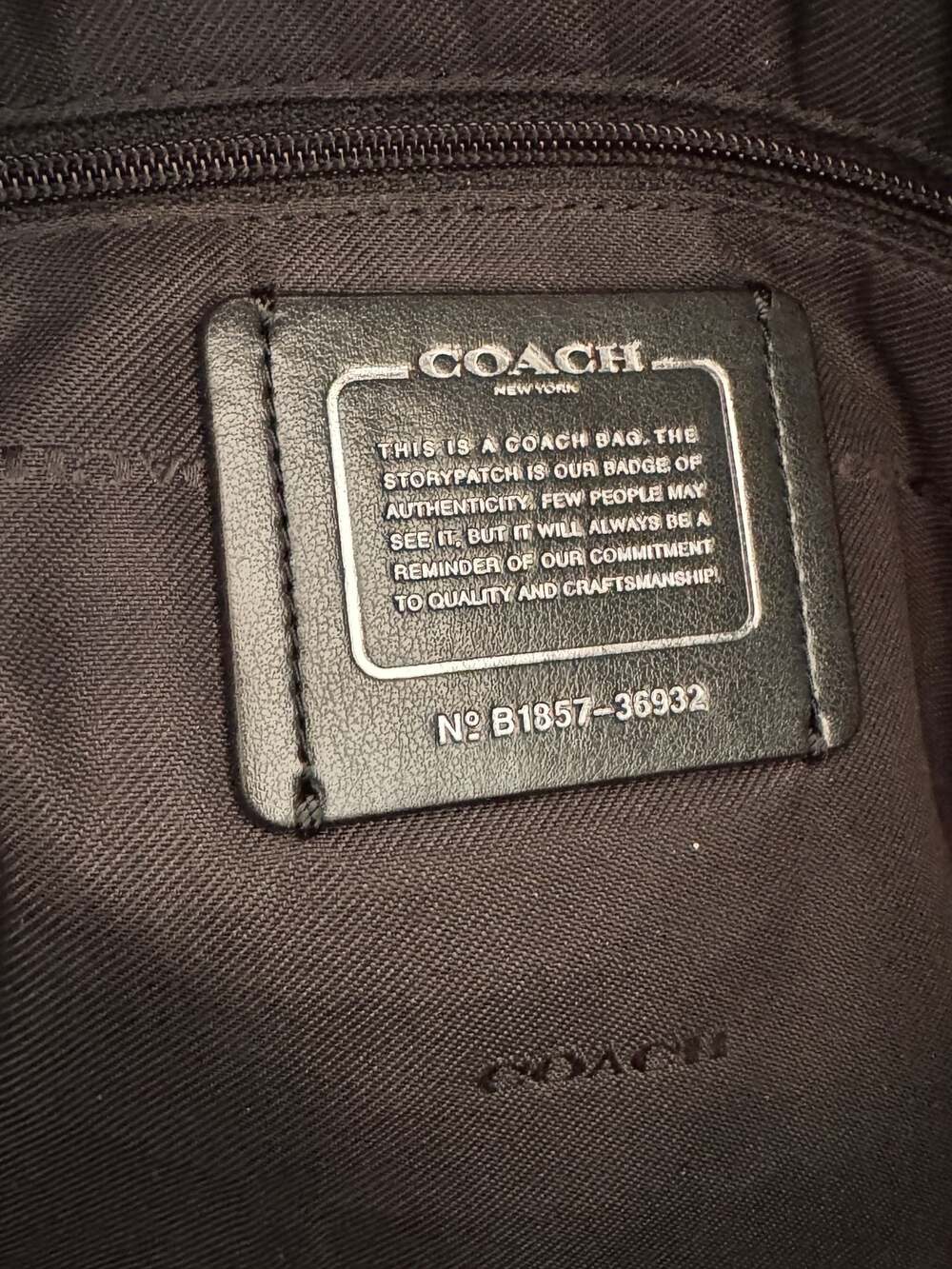 COACH Turnlock Tote in Signature Jacquard - Picture 7 of 7